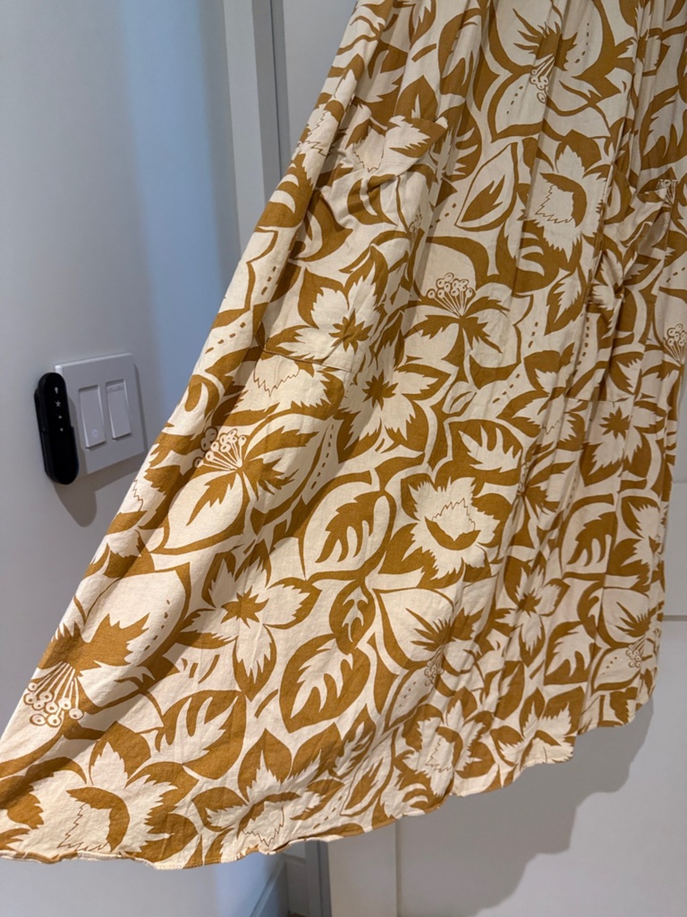 Madewell Linen-Blend MIDI Dress in Tropicale Floral, size S - Picture 7 of 8